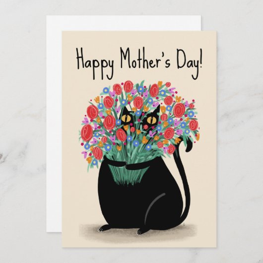 Moederdag Feestdagenkaart (Voorkant / Achterkant)