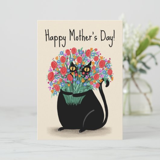 Moederdag Feestdagenkaart (Staand voorkant)