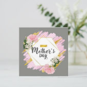 Moederdag Feestdagenkaart (Staand voorkant)