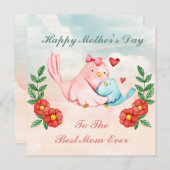 Moederdag Feestdagenkaart (Voorkant / Achterkant)