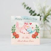 Moederdag Feestdagenkaart (Staand voorkant)