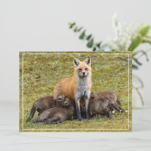 Moederdag Feestdagenkaart (Staand voorkant)