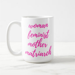 Moederdag Feministe Vrouw Heet Roze Koffiemok