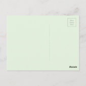 Moederdag -  fijn wit en rood tulp briefkaart (Achterkant)