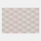 Moederdag Flamingo Wrapping Paper Sheets (Voorkant 2)