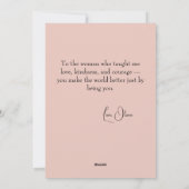 Moederdag Flat Holiday Kaart met Foto|Tekst (Achterkant)