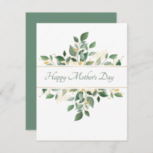 Moederdag Flat Wenskaart Notitiekaartje