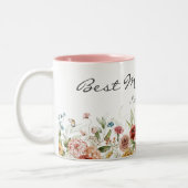 Moederdag Floral 11oz Tweekleurige Koffiemok (Links)