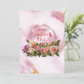 Moederdag Floral & botanische Feestdagenkaart (Staand voorkant)