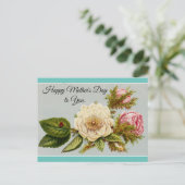  Moederdag Floral Briefkaart (Staand voorkant)