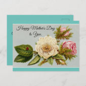  Moederdag Floral Briefkaart (Voorkant / Achterkant)