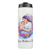 Moederdag Floral Embrace Thermosbeker (Voorkant)