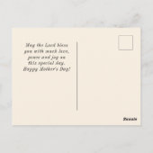 Moederdag Floral Garden Bijbel Verse Briefkaart (Achterkant)