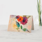 Moederdag Floral Garden Bijbel Verse Feestdagen Kaart (Achterkant)