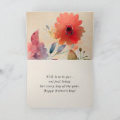 Moederdag Floral Garden Bijbel Verse Feestdagen Kaart (Binnen)