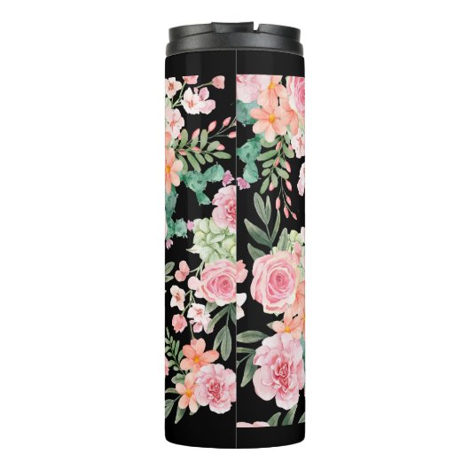 Moederdag floral gift thermosbeker (Achterkant)