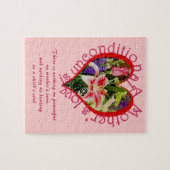 Moederdag Floral Love Unconditional Poem Small Legpuzzel (Horizontaal)