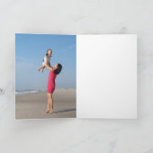 Moederdag Floral (optionele foto) Kaart (Binnen)