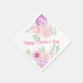 Moederdag Floral Paper Cocktail servet (Hoek)