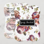  Moederdag Floral Pattern Kaart (Voorkant / Achterkant)