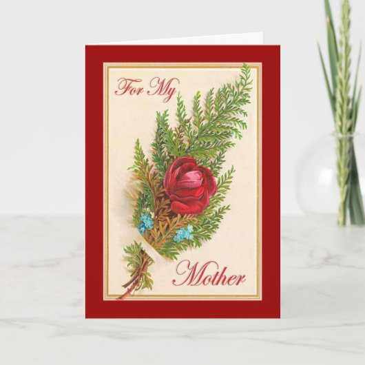  Moederdag Floral Rozen Kaart (Voorkant)