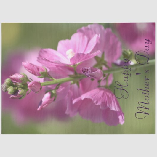 Moederdag Floral Tissuepapier (Voorkant)