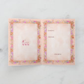 Moederdag Floral Typografie Greeting Kaart (Binnen)