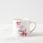 moederdag Floral World's beste moeder Espresso Kop (Rechts)