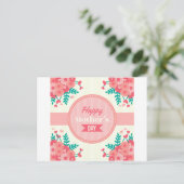 moederdag florale briefkaart (Staand voorkant)