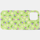 Moederdag florale Iphone Case bloemen en bijen (Achterkant (horizontaal))