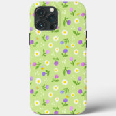 Moederdag florale Iphone Case bloemen en bijen (Achterkant)