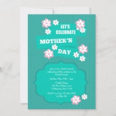 Moederdag Flower Petals Uitnodiging (Voorkant)