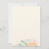 moederdag Flowers Invitation Kaart (Achterkant)