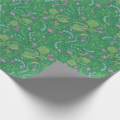 Moederdag Flowers Lily van de Valley Crocus Cadeaupapier (Hoek)