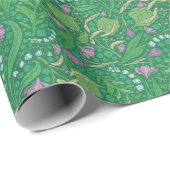 Moederdag Flowers Lily van de Valley Crocus Cadeaupapier (Rol Hoek)