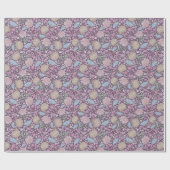 Moederdag Flowers Mums Crocus Japanse ventilatoren Cadeaupapier (Vlak)