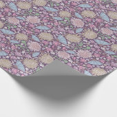 Moederdag Flowers Mums Crocus Japanse ventilatoren Cadeaupapier (Hoek)