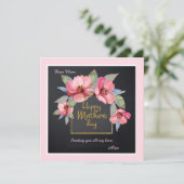 moederdag Flowers Wenskaart Kaart (Staand voorkant)