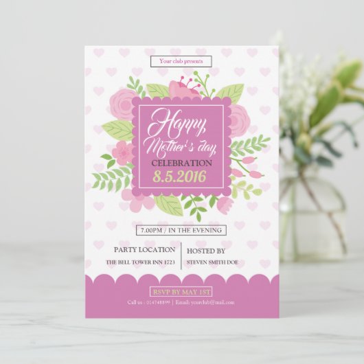 Moederdag Flyer Kaart (Staand voorkant)