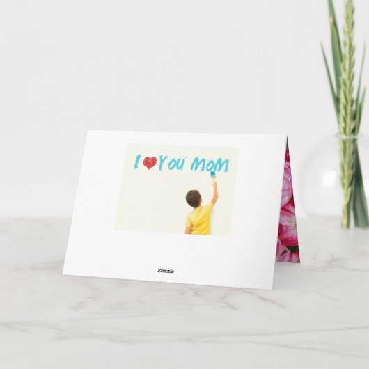 Moederdag Flyer-Sjabloon Kaart (Achterkant)