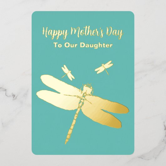 Moederdag Folie Vakantiegroet Feestdagenkaart (Voorkant)