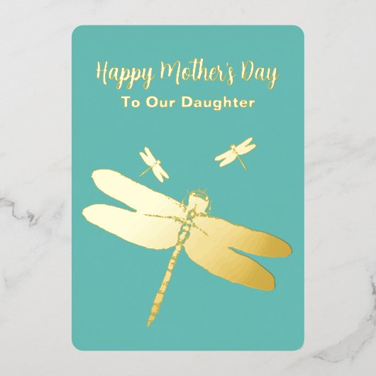 Moederdag Folie Vakantiegroet Folie Feestdagenkaart (Voorkant)