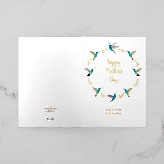  Moederdag Folie Wenskaart (Buiten Laag)