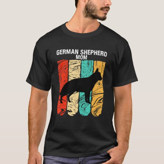Moederdag for Dog Moeder German Shepherd Ma T-shirt (Voorkant)