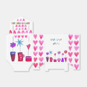 Moederdag forceren doos met liefde bedankdoosjes (Uitgevouwen)