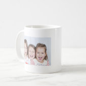 Moederdag Foto Best Mam Ever Love Cute Koffiemok (Voorkant links)