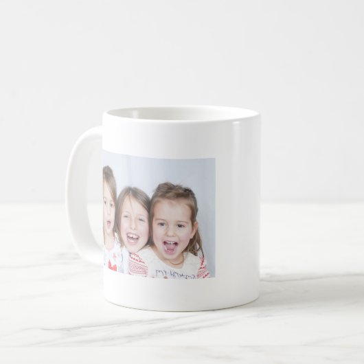 Moederdag Foto Best Mam Ever Love Cute Koffiemok (Voorkant links)