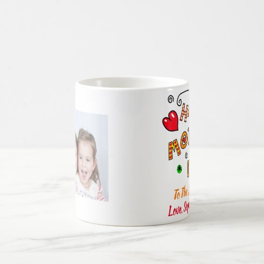 Moederdag Foto Best Mam Ever Love Cute Koffiemok (Center)