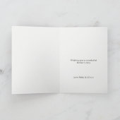 Moederdag | Foto Beste Moeder Modern Minimalistisc Kaart (Binnen)