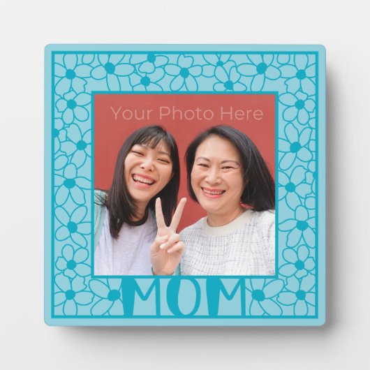 Moederdag foto cadeau van volwassen dochter fotoplaat (Voorkant)